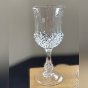 Set of 10 Longchamp (Clear) glasses by CRISTAL D'ARQUES - DURAND